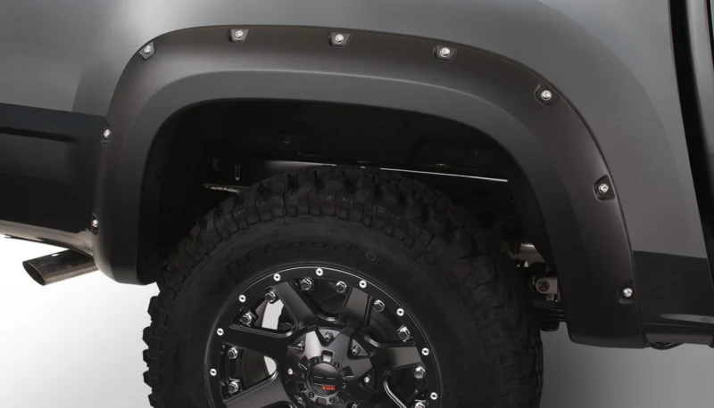 Bushwacker 40138-02 - Pocket Style Fender Flares, Black, Smooth