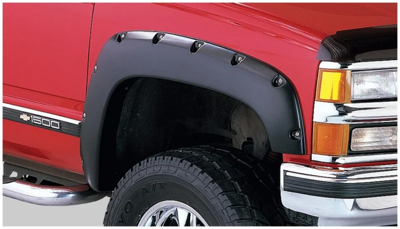 Bushwacker 40919-02 - Pocket Style Fender Flares, Black, Smooth