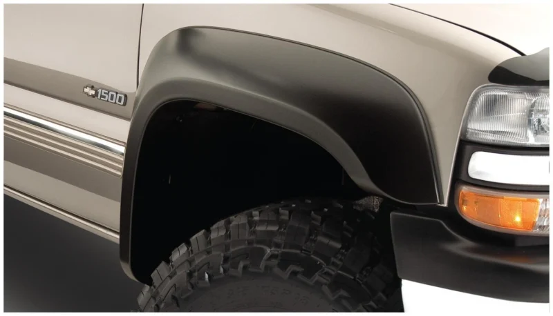Bushwacker 40925-02 - Extend-A-Fender Flares, Black, Smooth