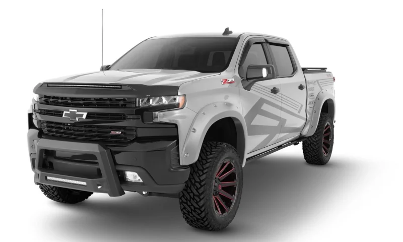 Bushwacker 40927-54 - Pocket Style Color-Matched Fender Flares, Silver Ice Metallic, Smooth