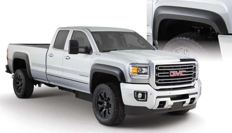 Bushwacker 40966-02 - Extend-A-Fender Flares, Black, Smooth