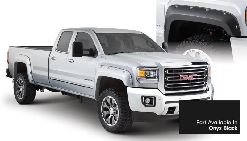 Bushwacker 40967-34 - Pocket Style Color-Matched Fender Flares, Onyx Black, Smooth