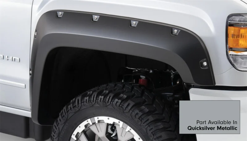 Bushwacker 40974-54 - Pocket Style Color-Matched Fender Flares, Quicksilver Metallic, Smooth