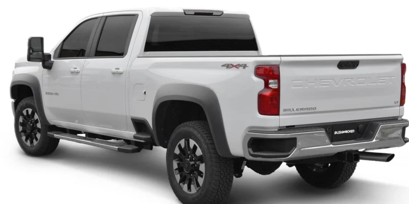 Bushwacker 40986-02 - Extend-A-Fender Flares, Black, Smooth