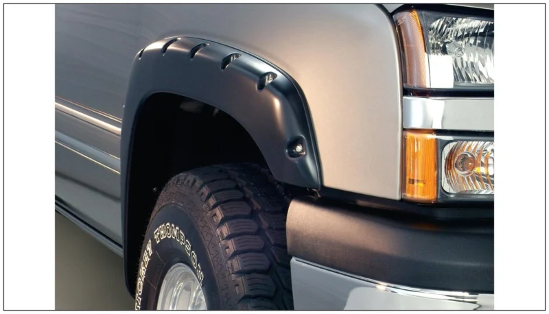 Bushwacker 40990-02 - Pocket Style Fender Flares, 4-Piece Set, 5'2" Bed