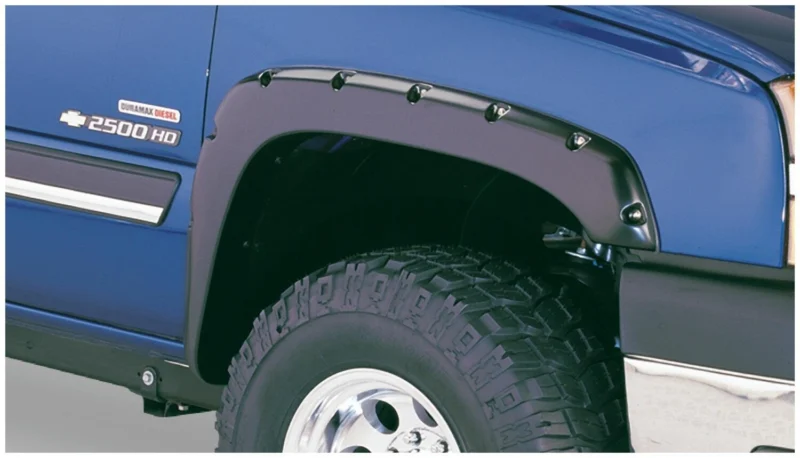 Bushwacker 40991-02 - Pocket Style Fender Flares, Black, Smooth