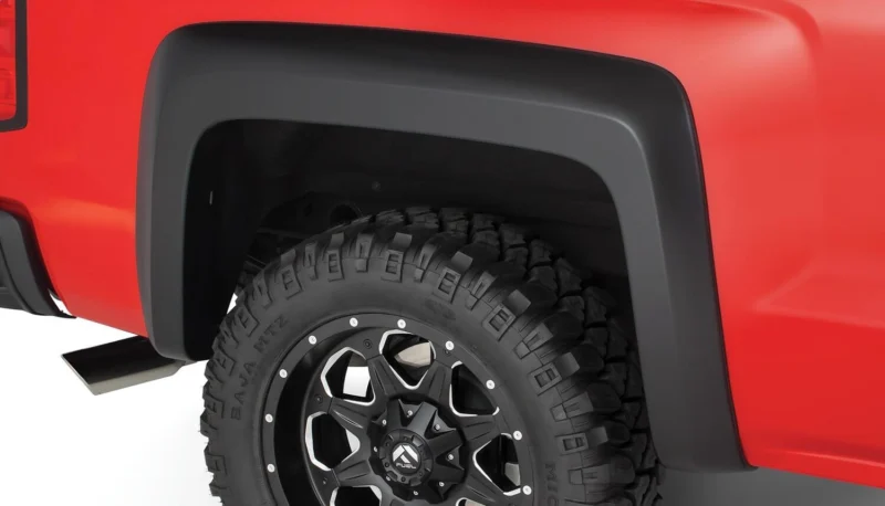 Bushwacker 41028-02 - Extend-A-Fender Flares, Black, Smooth