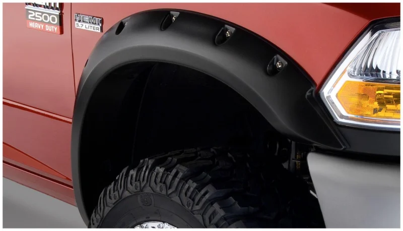 Bushwacker 50047-02 - Pocket Style Fender Flares, Black, Smooth