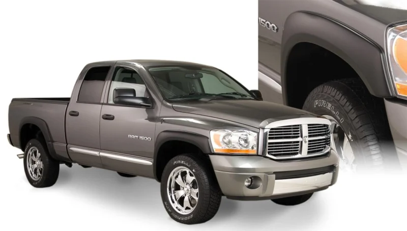Bushwacker 50909-02 - OE Style Fender Flares, Black, Smooth