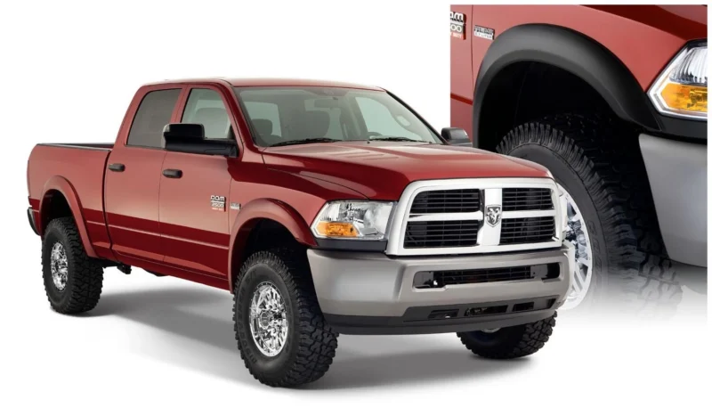 Bushwacker 50918-02 - Extend-A-Fender Flares, Black, Smooth