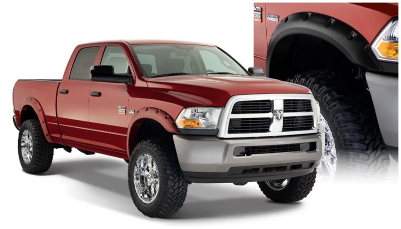 Bushwacker 50919-02 - Pocket Style Fender Flares, Black, Smooth