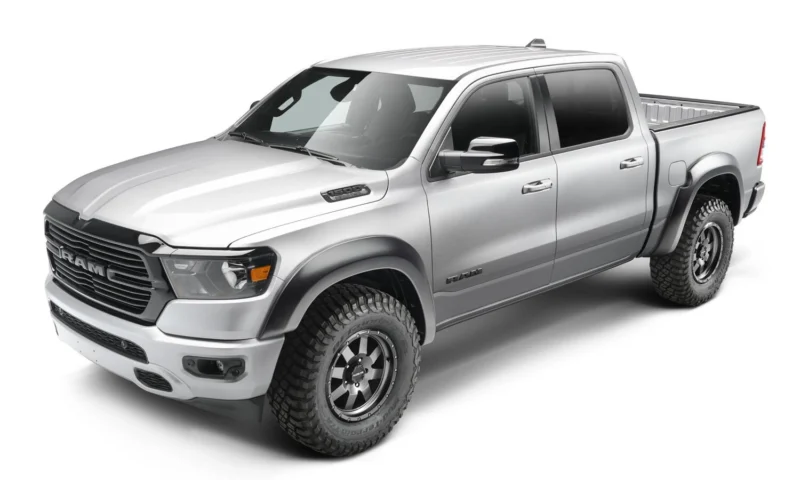 Bushwacker 50926-02 - Extend-A-Fender Flares, Black, Smooth
