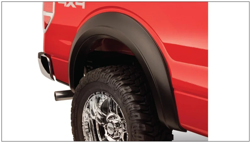 Bushwacker 60002-01 - Extend-A-Fender Flares, Black, Smooth