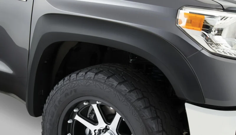 Bushwacker 70001-02 - Extend-A-Fender Flares, Black, Smooth