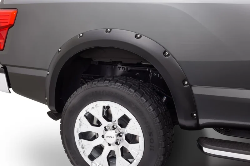 Bushwacker 70018-02 - Pocket Style Fender Flares, Black, Smooth