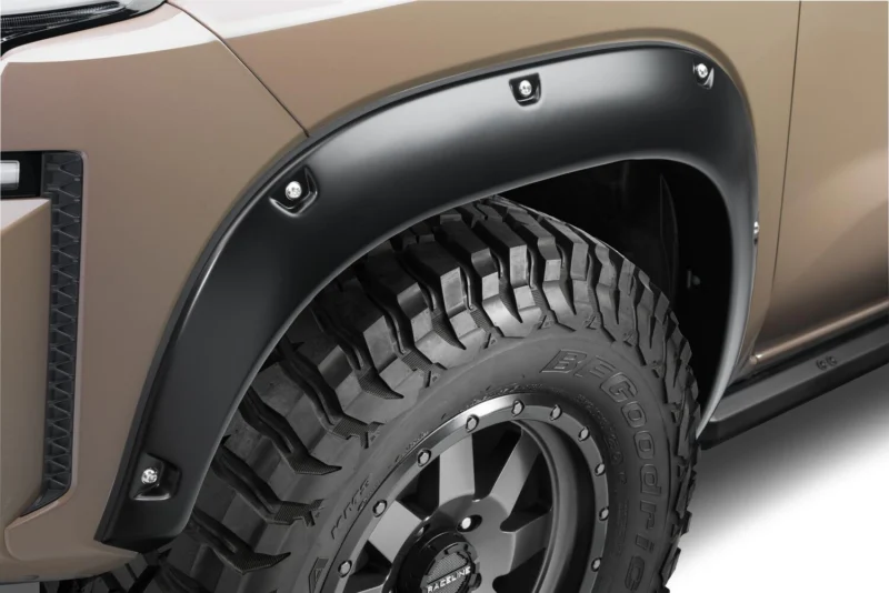 Bushwacker 70021-02 - Pocket Style Fender Flares, Black, Smooth