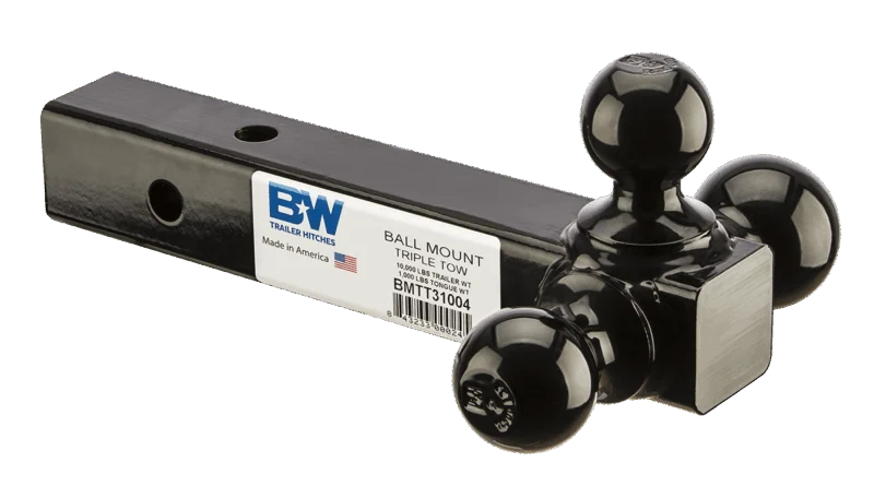 B&W Trailer Hitches BMTT31004 - Ball Mount, Black, Powdercoat
