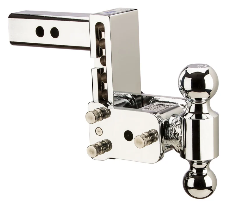 B&W Trailer Hitches TS10037C - Tow & Stow Adjustable Ball Mount, Chrome