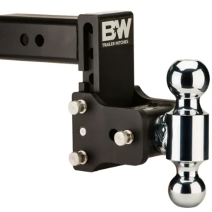 B&W Trailer Hitches TS20037B - Tow & Stow Adjustable Ball Mount, Black Powdercoat