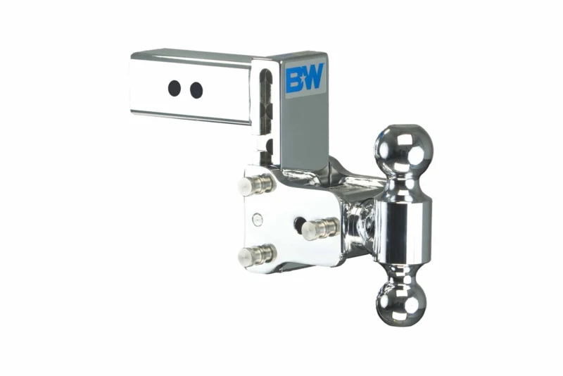 B&W Trailer Hitches TS20037C - Tow & Stow Adjustable Ball Mount, Chrome
