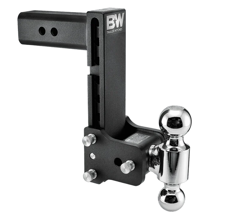 B&W Trailer Hitches TS20043B - Tow & Stow Adjustable Ball Mount, Black Powdercoat
