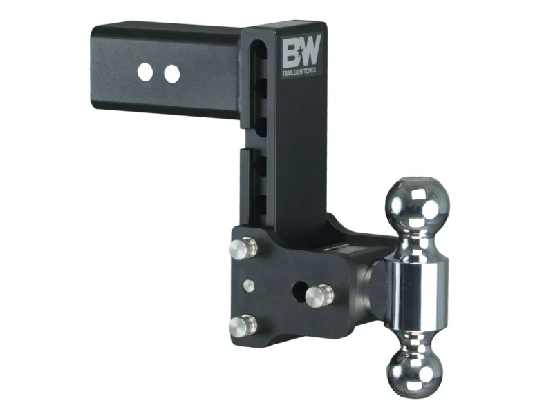 B&W Trailer Hitches TS30040B - Tow & Stow Adjustable Ball Mount, Black Powdercoat