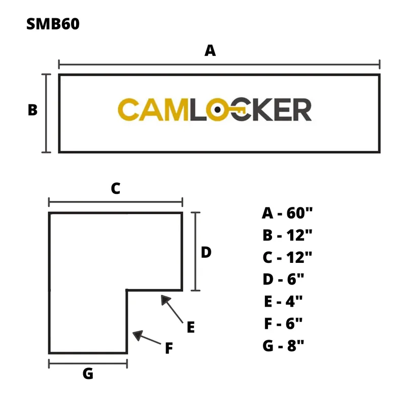 CamLocker SMB60RLMB - Side Mount Box
