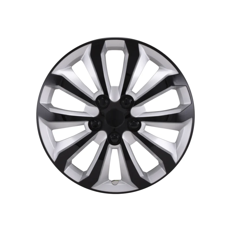 Coast To Coast 106115SB - Premium Wheel Covers, Black/ Silver, Gloss Painted