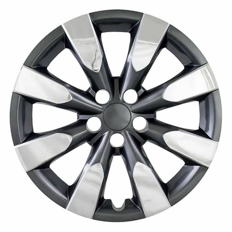 Coast To Coast IWC51316CC - IWC Wheel Covers, Black/ Silver, Chrome Plated
