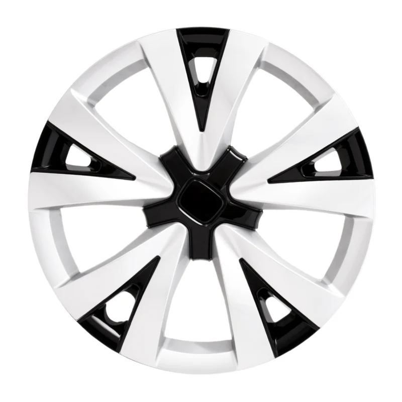 Coast To Coast IWC55916SB - IWC Wheel Covers, Black/ Silver, Gloss Painted