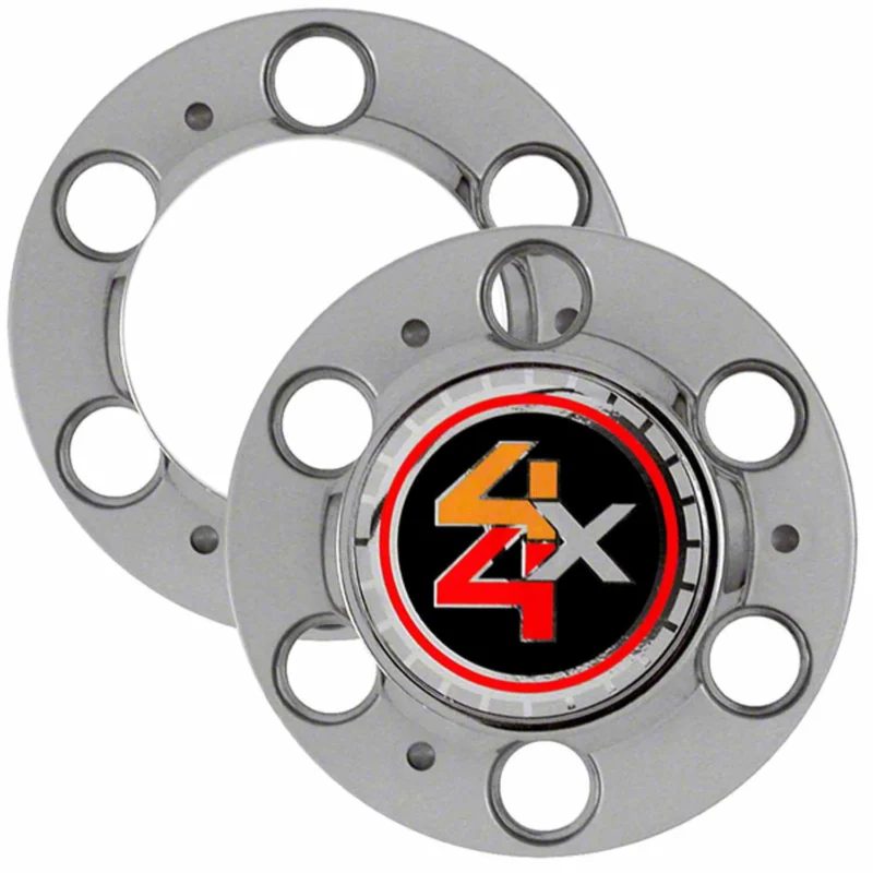 Coast To Coast IWCC2040 - Wheel Center Caps, Silver With Black Insert, Chrome Plated