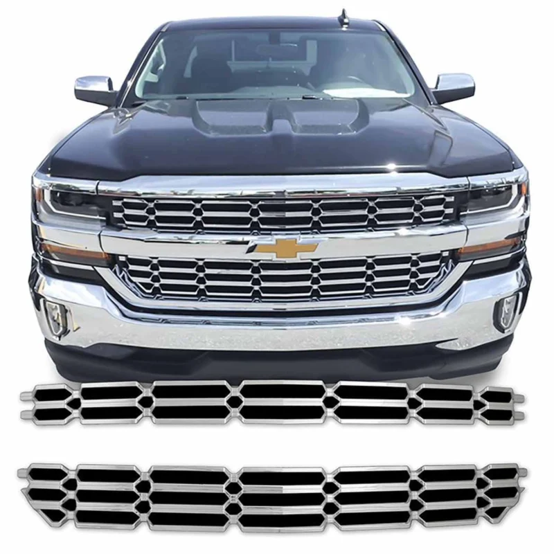 Coast To Coast IWCGI136 - Grille Overlays, Silver, ABS Plastic