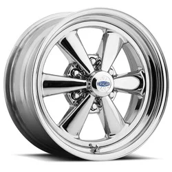 Cragar 61C-776340 - 61c S/S, 6x5.5 0mm, Chrome Plated Two-Piece Composite