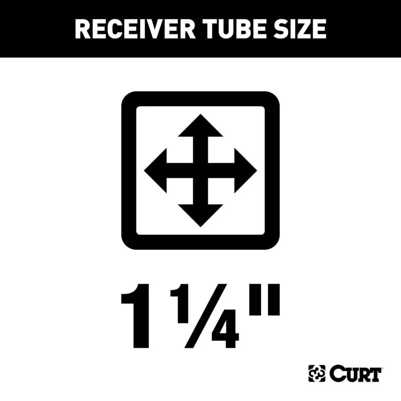 CURT 11128 - Class 1 Trailer Hitches, Black