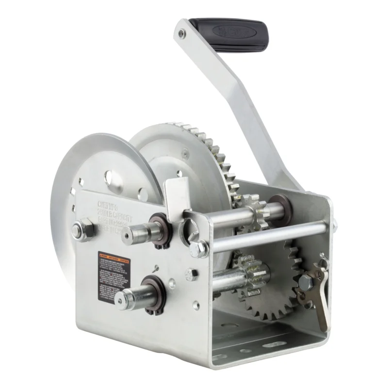 CURT 29526 - Trailer Winches, Clear Zinc