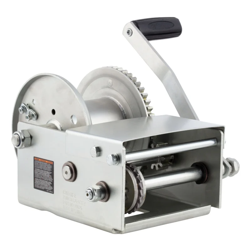 CURT 29625 - Trailer Winches, Clear Zinc