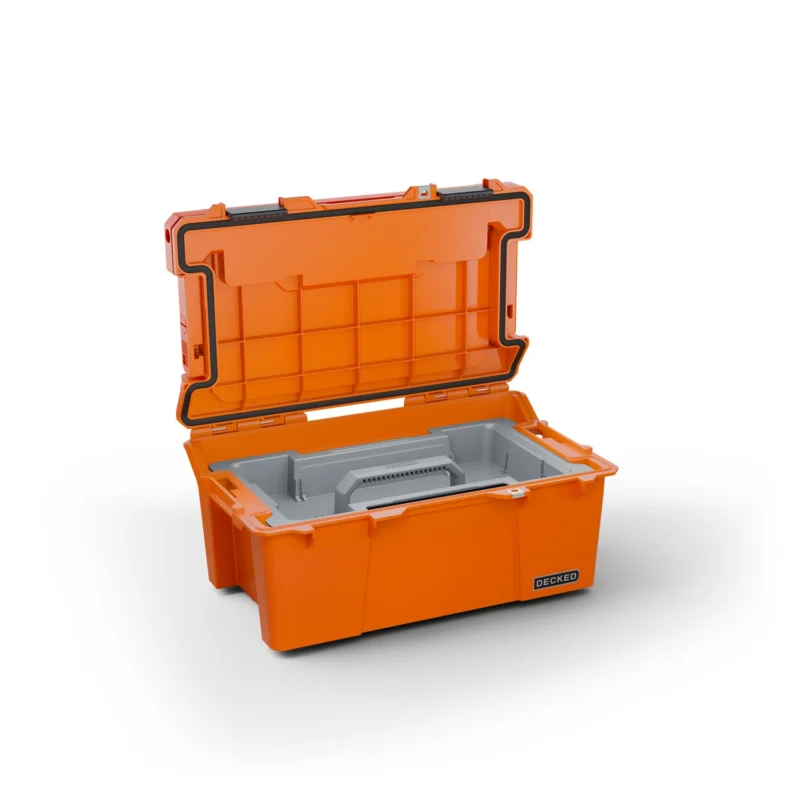 DECKED A0010-SIXR-ORG - Truck Tool Box, Blaze Orange