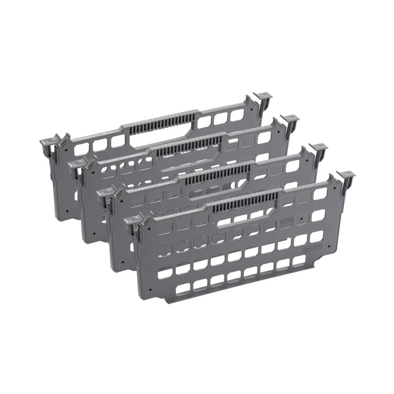 DECKED A0083-4DIV-GRY - Drawer Divider, Grey