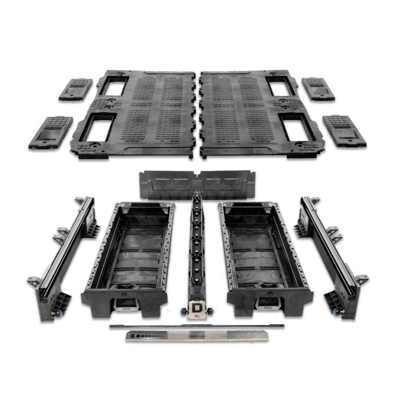 DECKED YG4 - Truck Bed Drawer System, 6'2" Bed, Black
