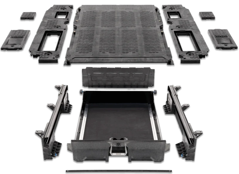 DECKED YN4 - Truck Bed Drawer System, 6'1" Bed, Black
