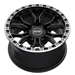 Dropstars Trail Series 608MSB-7908300 - 608msb, 17x9 6x5.5 0mm, Machined w/Satin Black Ring
