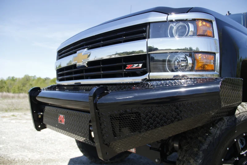 Fab Fours CH11-S2761-1 - Black Steel Front Bumpers