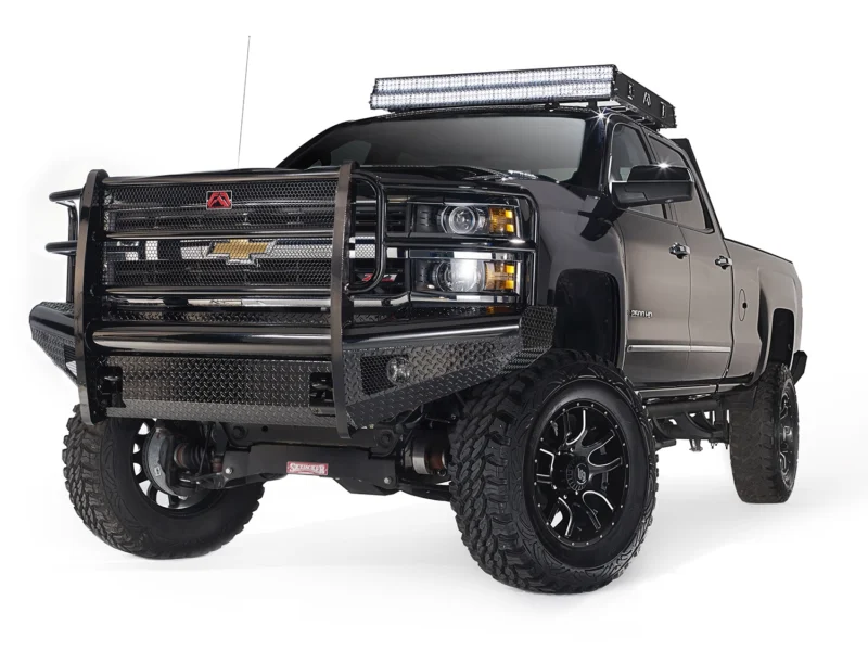 Fab Fours CH14-S3060-1 - Black Steel Front Bumpers