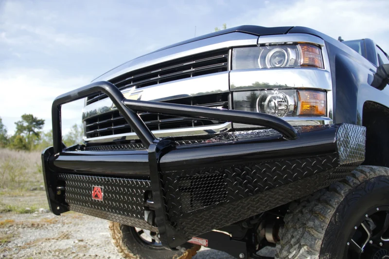 Fab Fours CH14-S3062-1 - Black Steel Front Bumpers