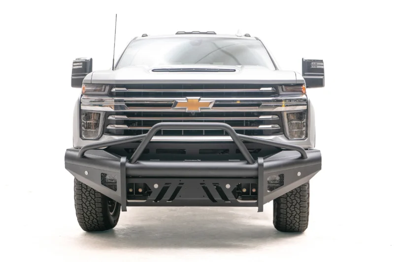Fab Fours CH20-Q4961-1 - Black Steel Elite Front Bumpers