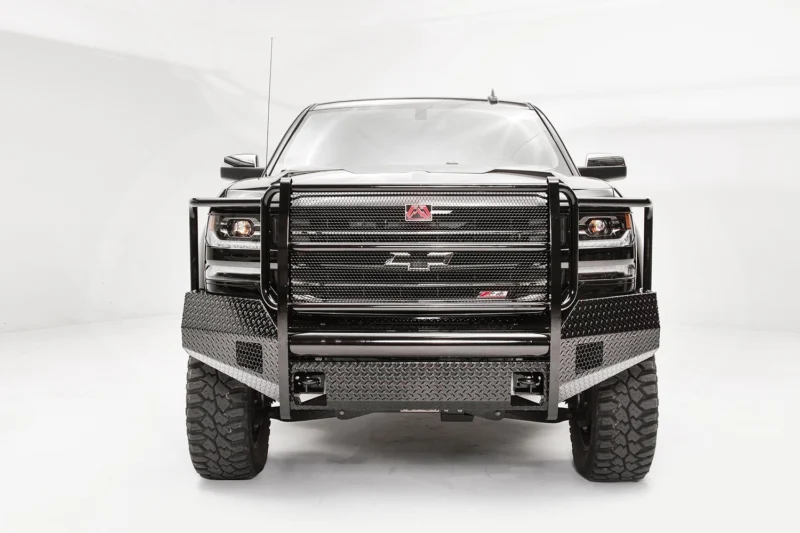Fab Fours CS16-K3860-1 - Black Steel Front Bumpers