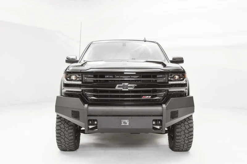 Fab Fours CS16-R3861-1 - Black Steel Elite Front Bumpers