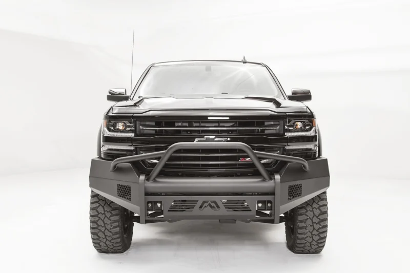 Fab Fours CS16-R3862-1 - Black Steel Elite Front Bumpers