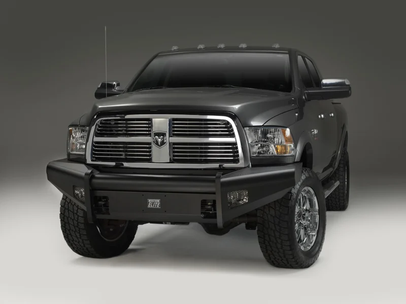 Fab Fours DR10-Q2961-1 - Black Steel Elite Front Bumpers