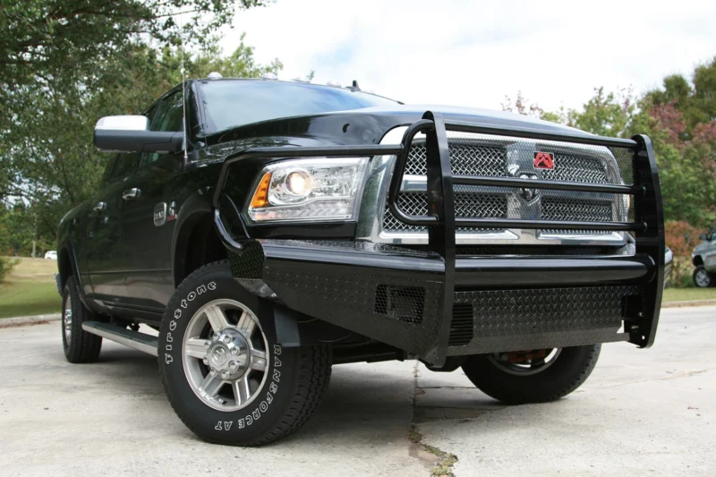 Fab Fours DR10-S2960-1 - Black Steel Front Bumpers